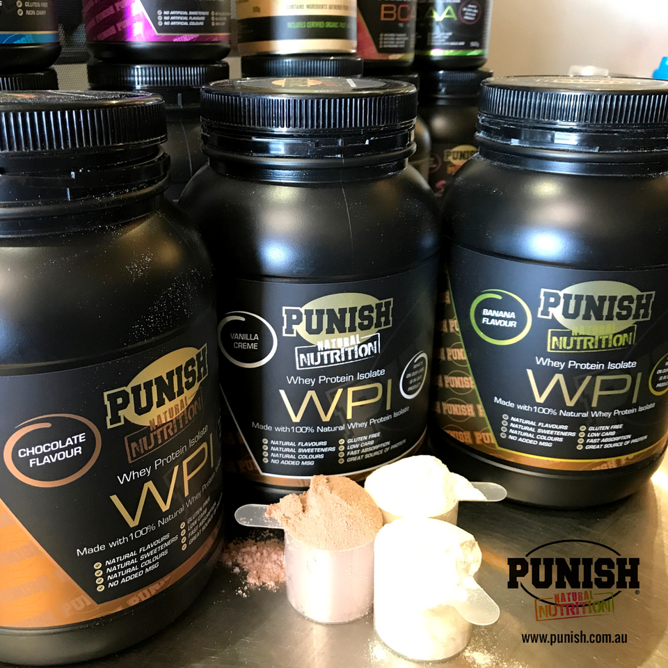 Punish Nutrition WPI 1kg varieties